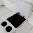 thumbnail image 6 of Manual Leather Recliner Chair Reclining Sofa Chair with Storage Console & Cup Holder for Living Room, White, 6 of 6