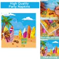 thumbnail image 3 of Juego de platos y servilletas de fiesta con temática de surf Qyeahkj, 100 unidades, 3 of 7