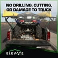 thumbnail image 3 of Elevate Outdoor Truck 3 Ladder Rack Steel Pickup Bed Cargo Carrier System, Black, 3 of 9