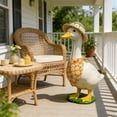 thumbnail image 4 of Porch Goose Outfit Set for 23 Inch Decorative Goose Figurine Includes Sun Hat and Triangle Scarf Suitable for Outdoor Holiday Display, 4 of 7