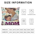 thumbnail image 5 of SHANXI Mom Gifts World’s Most Awesome Mom Quote Print Pillow Covers Home Decoration Pillowcases 18 x 18 Inch for Mother’s Day, Best Gifts for Mom’s Birthday，M0m Gifts (Happy Mother's Day 3) 12x12in, 5 of 5