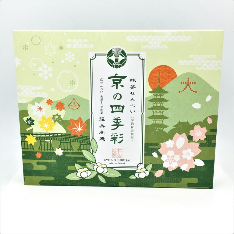 Seki Seika Kyo No Shikisai Japanese Matcha Senbei Cookies, Sweet