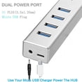 thumbnail image 1 of XBOSS R11 USB 3.0 Hub Aluminio 4 Puertos Alta Velocidad 5Gbps Transfer, 1 of 2