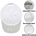 thumbnail image 5 of Toddler Baseball Hat Gray Baseball Hat for Kids Adjustable Summer Toddler Caps Boys Age 1-3 Year Kids Clothes, 5 of 6