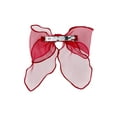 thumbnail image 3 of Time and Tru Women's Organza Bow Hair Clip, Red, 3 of 4