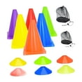 thumbnail image 2 of Conos para entrenamiento de fútbol, ​​conos de fútbol, ​​resistentes, marcadores de campo, portátiles, conos deportivos con bolsa de almacenamiento 44 piezas, 2 of 8