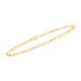 thumbnail image 3 of Ross-Simons 2.5mm 10kt Yellow Gold Figaro-Link Anklet, Women's, Adult, 3 of 7