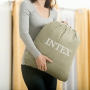 Intex 18-Inch Queen Air Mattress with Built In Pump, Elevated Inflatable PremAire II Bed