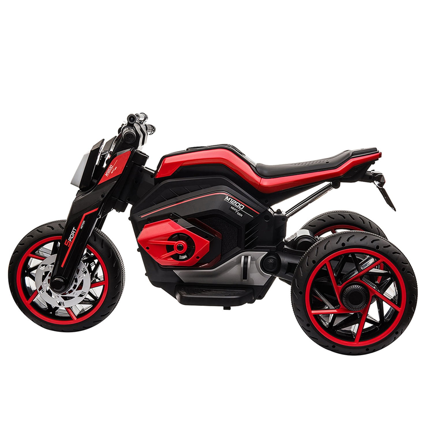 CIPACHO 12V Three Wheel Ride On Motorcycle, Kids Electric Motorbike Car with Horns, LED Lights, Gift for Kids 3-8 Years, Red CIPACHO 12V Three Wheel Ride On Motorcycle, Kids Electric Motorbike Car with Horns, LED Lights, Gift for Kids 3-8 Years, Red
