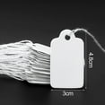 thumbnail image 6 of Pebbuoy 200Pcs White Paper Labeling Tags with Rope Smooth Writing Writable Labels Gifts Products Paper Hanging Lace Price Tags, 6 of 7