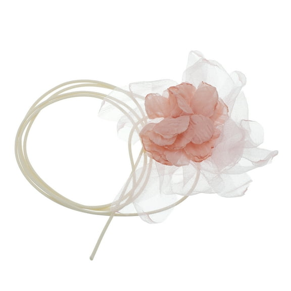 Unique Bargains Stylish Flower Choker Necklace 1 Pc Orange, Pink