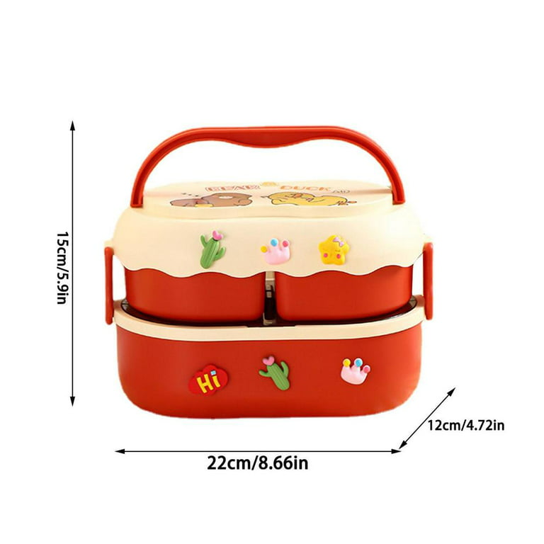 Tohuu Lunch Box Containers Double Layer Cute Lunch Box With