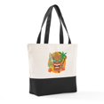 thumbnail image 6 of CafePress - Hawaii Tiki Surfing Ukulele - Two Tone, 100% Cotton, Zipper Tote Bag, 6 of 6