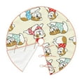 thumbnail image 2 of Kdxio Cute Bull Dog Print Christmas Tree Skirt Christmas Xmas Tree Skirts Mat for New Year Holiday Christmas Party Decorations-36", 2 of 7