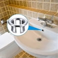 thumbnail image 3 of 4Pcs Sink Overflow Ring Kitchen Bathroom Sink Hole Round Overflow Cover Basin Trim Overflow Drain Cap Cover Insert in Hole Spares, 3 of 4