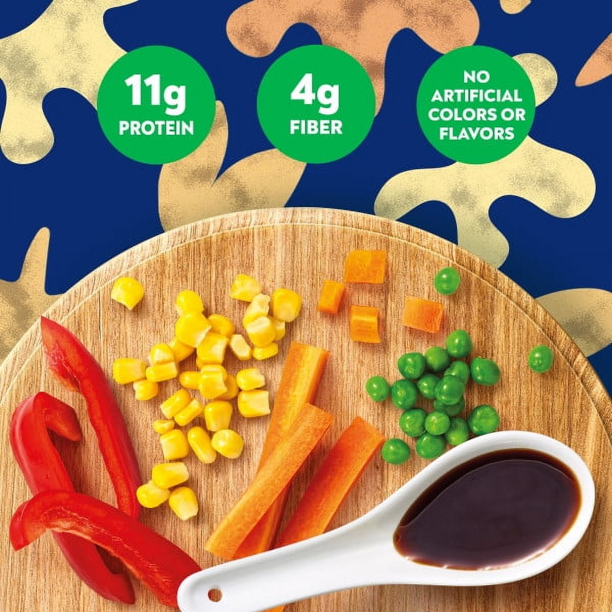 (6 pack) Ben's Original™ Street Food Fried Rice with Vegetables. 9 Ounces Per Tray. Fully Cooked. Heat and Eat In Just 90 Seconds!