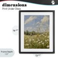 thumbnail image 4 of Stupell Industries Traditional Wildflower Field Beneath Blue Sky Black Framed Print Under Glass, 13 x 16, by LSR Design Studio, 4 of 8