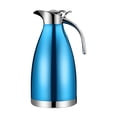 thumbnail image 1 of Jarra de café de acero inoxidable, dispensador de agua caliente al vacío, jarra térmica para café Azul, 1 of 9