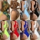 thumbnail image 5 of Traje de baño bikini de una pieza con tirantes y espalda hueca sexy para mujer., 5 of 6