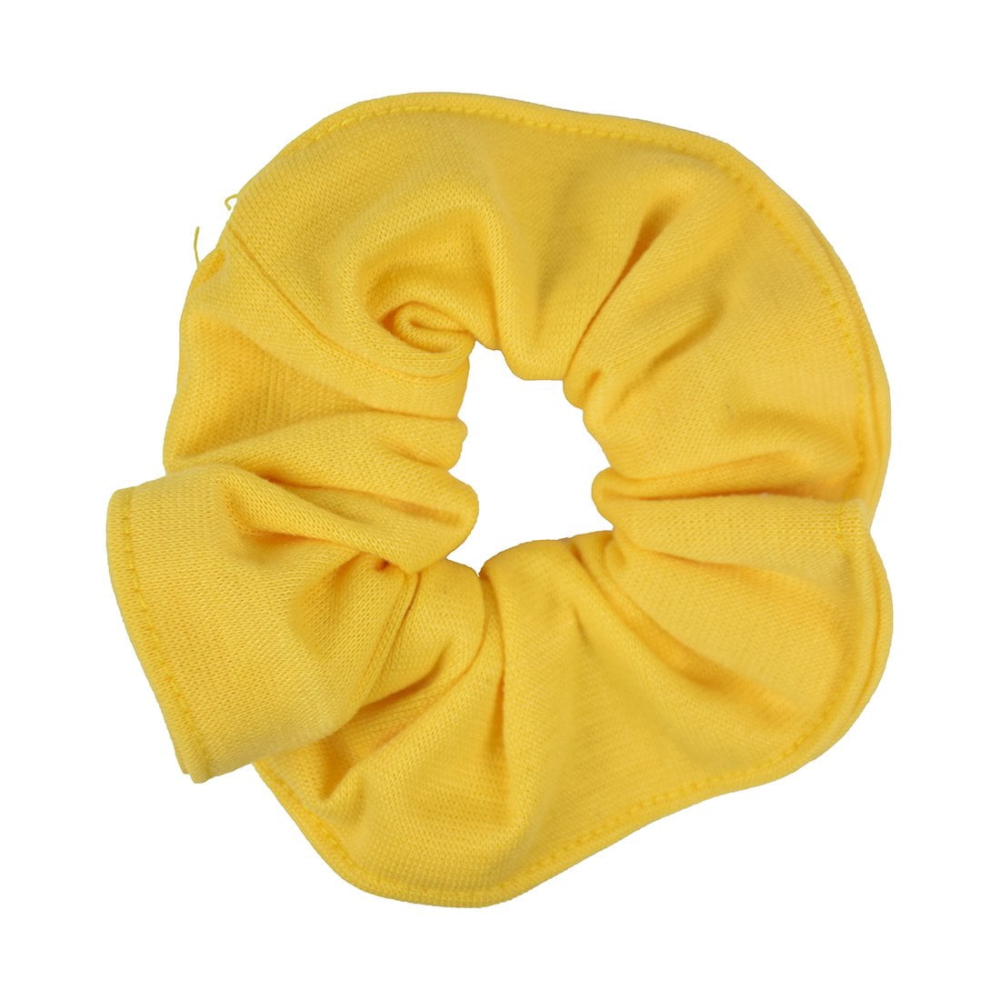 36 Pcs Large Solid Scrunchies Hair Elastics - Yellow