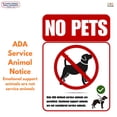 thumbnail image 4 of TOTOMO No Pets Allowed Double-Sided Window Stickers, 10" x 7" Business Signs, 3-Pack, 4 of 8