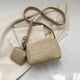 thumbnail image 5 of Bolso vagabundo de moda para mujer para regalo, bolso de paja para mujer con monedero (caqui) Ehuebsd Para Estrenar, 5 of 9