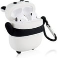 thumbnail image 4 of for Airpod 1&2 Case Cute Cartoon Character 3D Soft Silicone Air Pods Funny Cover Kawaii Fun Cool Unique Design Shell Fashion Stylish Girls Kids Teens Women Cases for Airpods 1/2(Panda), 4 of 4