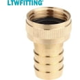 thumbnail image 2 of LTWFITTING Brass 3/4" Barb x 3/4" FHT Hose Repair/Connector,Garden Hose Fitting(Pack of 5), 2 of 3