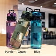 thumbnail image 3 of Multicolor Portable Water Jugs 500ML Travel Kettle Sports Water Bottle Student Water Cup Gym Plastic Cup BLUE, 3 of 8