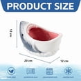 thumbnail image 5 of Shark Shaped Ceramic Fruit Bowl For Kitchen Dining Room Serving And Storage 10 in Diameter, 5 of 5
