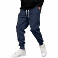 thumbnail image 5 of Sweatpants for Men Drawstring Lined Cuffed Sweatpants | Fall Winter Bottom, Moisture Wicking, Exercise Jogging Pants, Warm Soft , Big and Tall Joggers with Pockets, 2XL, 5 of 7