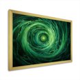 thumbnail image 3 of Designart "Enigmatic Spiral In Emerald I" Abstract Spirals Picture Framed Wall Decor, 3 of 5
