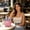 Pink, variant on Mesh Tote Bag Portable Zipper Handbag Multi Purpose Cosmetic Organizer for Beach Gym Travel Daily Storage