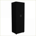 thumbnail image 2 of 2-Piece Bedroom Set with Armoire & Shoe Rack | Black | Particle Board, 2 of 6