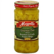 Mezzetta Gourmet Deli Rosemary & Garlic Mild Pepper Rings, 12 oz (Pack of 6)