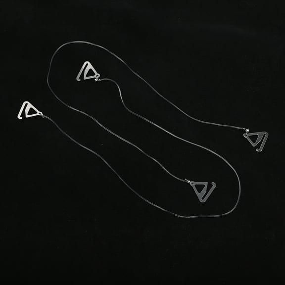 1 Pair Fine Shoulder Straps Transparent Bra Strap Anti-Slip Female Bra Straps Clear