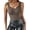 Brown, variant on Built in Bra Tank Tops Sheer Mesh Spliced V Neck Sleeveless Fleece Lined Thermal Shirts Slim Fit Base Layer Top for Fall Black-M