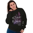 thumbnail image 5 of Flourish Flowers Jesus Christian God Women Crewneck Sweatshirt Brisco Brands S, 5 of 6