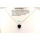 thumbnail image 4 of Collar de Corazón en Chapa Oro 18K Cuarzo Rosa Aventurina Agata Obsidiana Negra MADIOLA, 4 of 7