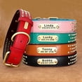 thumbnail image 3 of Personalized Dog Collar Bling Rhinestone Leather Pet Collars For Small Medium Large Dogs Engraved Pet ID Nameplate Necklace ShopWise Round, 3 of 20