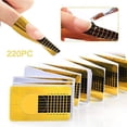 thumbnail image 3 of Ealicere 220 pcs Nail Forms-UV Gel Nail Art Tips Extension Forms Manicure Design Paper Tray Accessory, 3 of 7
