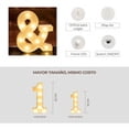 thumbnail image 2 of Letras Luminosas Led /22cm / Lampara Decorativa / Abecedario /  LETRA  T DECO  PVC LETRA LUMINOSA    T, 2 of 2