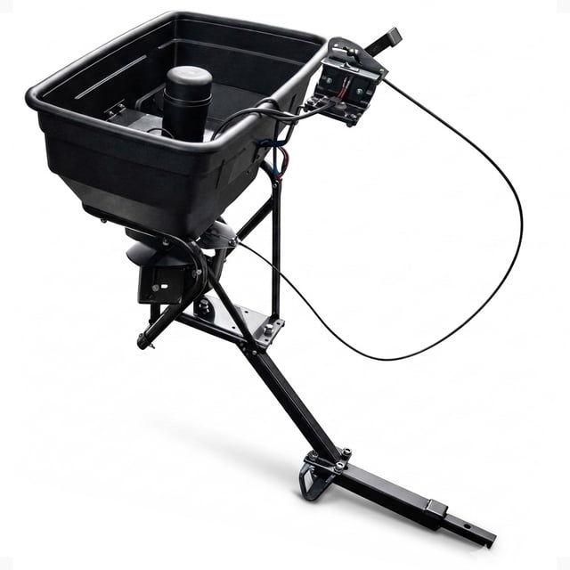 Field Tuff ATV Hitch Mount Receiver 125lb Grass Seed Fertilizer Spreader