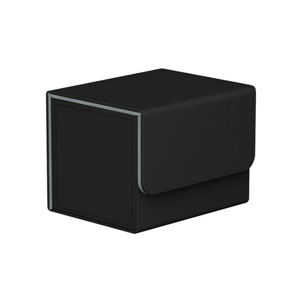 Naiovety Estuche de transporte para tarjetas de juego, contenedor de gran capacidad, funda protectora cuadrada multifuncional para niños, Almacenamiento y organización del hogar Negro