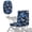Blue Butterfly Starry Night, variant on COEQINE Mobility Scooter Seat Slipcover Polyester Fabric Electric Wheelchair Seat Cover Dustproof Protector Accessories Decor for Elderly Disable, Floral Butterfly American Flag