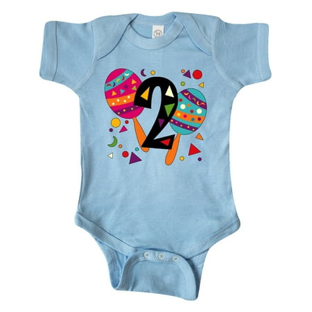 

Inktastic Second Birthday Cinco de Mayo- Maracas Gift Baby Boy or Baby Girl Bodysuit