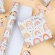 thumbnail image 2 of Papel de regalo Burymento Rainbow Boho Gold Foil 43 cm x 10 m, 2 of 6