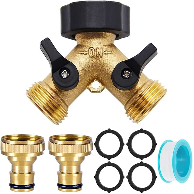 EGNMCR 2 Way Dispenser Water Water Connection Dispenser Faucet Dispenser Y Distributor Inlet Hose Dispenser Water Connection Adapter Garden The shunt