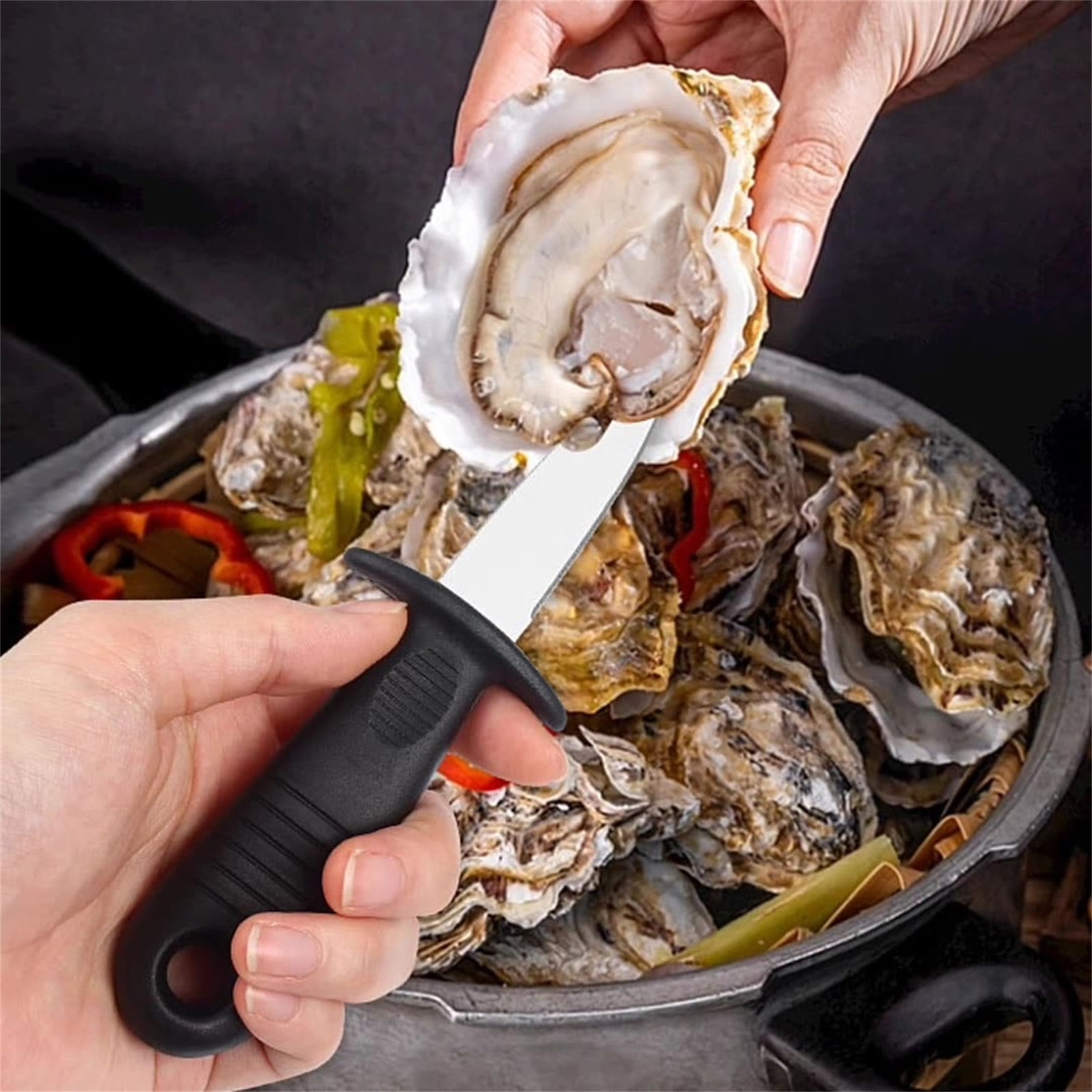 BeforeyaynOysters Knife Shucker Set Oysters Shucking Knife And Gloves