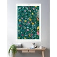 thumbnail image 2 of Green Botanical Pattern Poster Wall Art, Modern Wall Decor For Living Room Bedroom, 16x24 UNFRAMED, 2 of 3